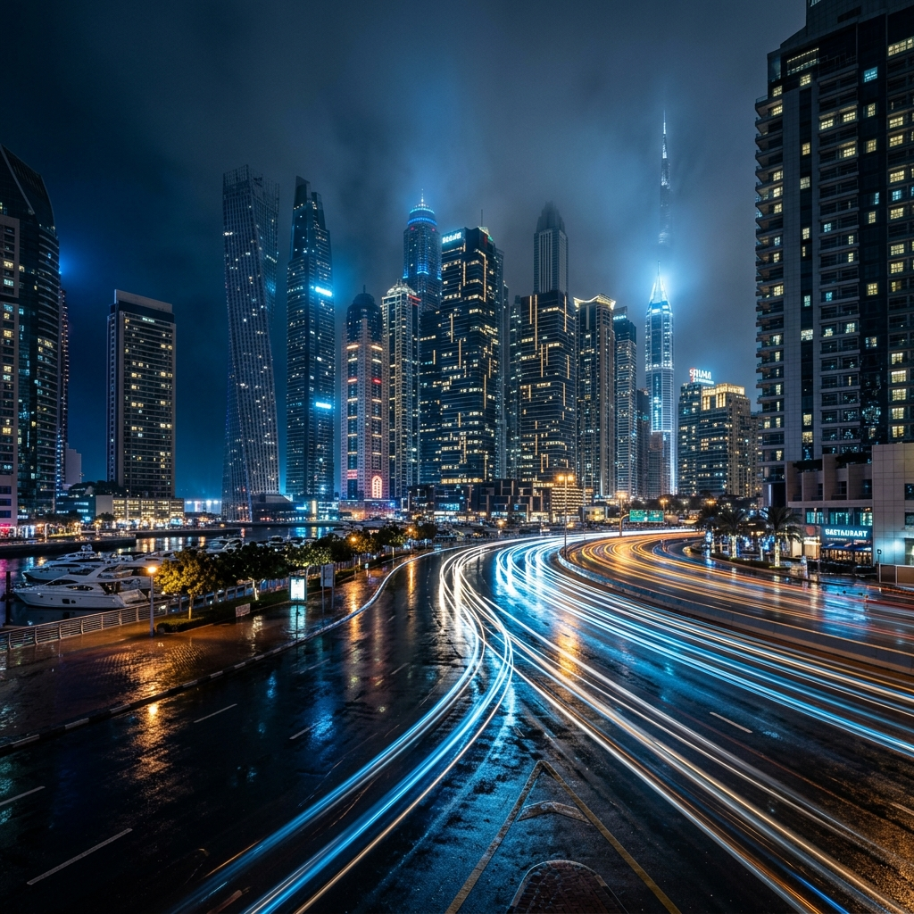 Luxury City Night Background